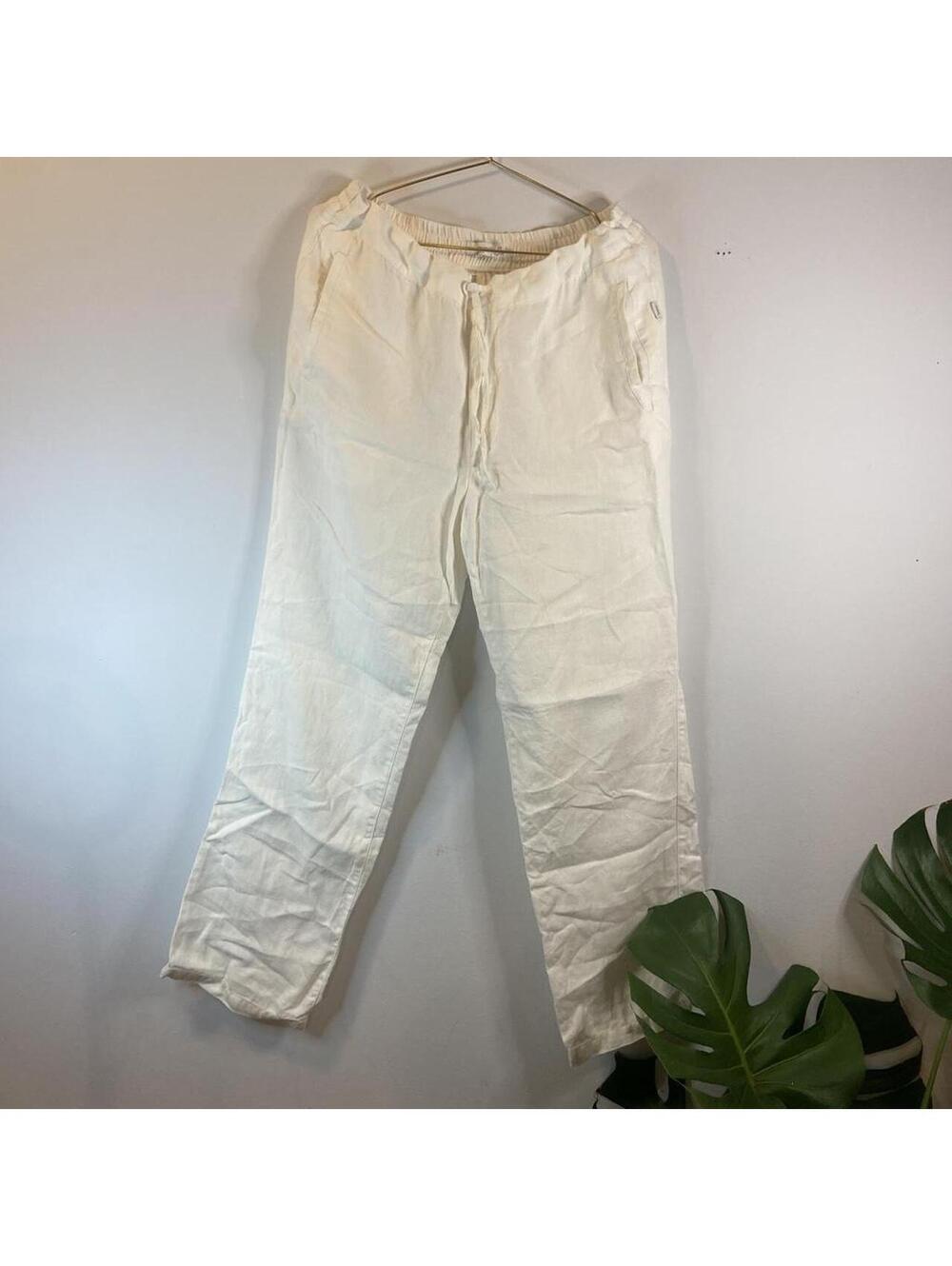 Onia Linen Drawstring Pants Luxury Resort Old Money Coastal